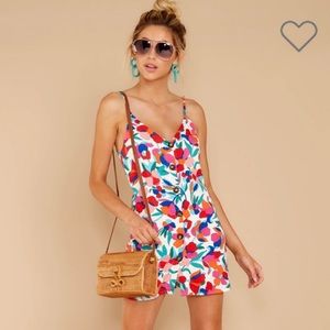 Floral button up dress